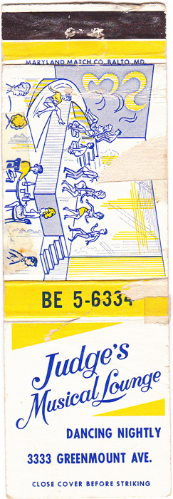 Judges matchbook